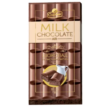 Шоколад  пористый молочный 75г Спартак