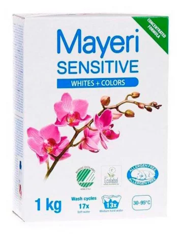Стиральный порошок Mayeri Sensitive Whites Colors, 1 кг